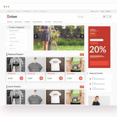 Theme wordpress: Dokan eCommerce Theme